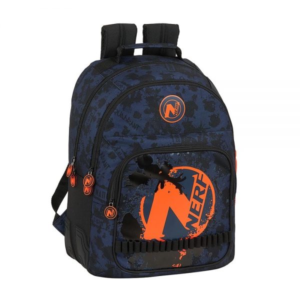 Mochila Escolar Doble Adap NERF Superjuguete Montoro