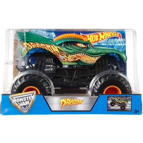 Hot Wheels Monster Jam Veh Culo Dragon Superjuguete Montoro