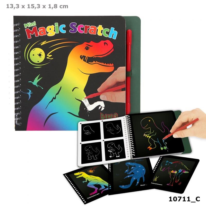 Dino World Mini Magic-Scratch Book