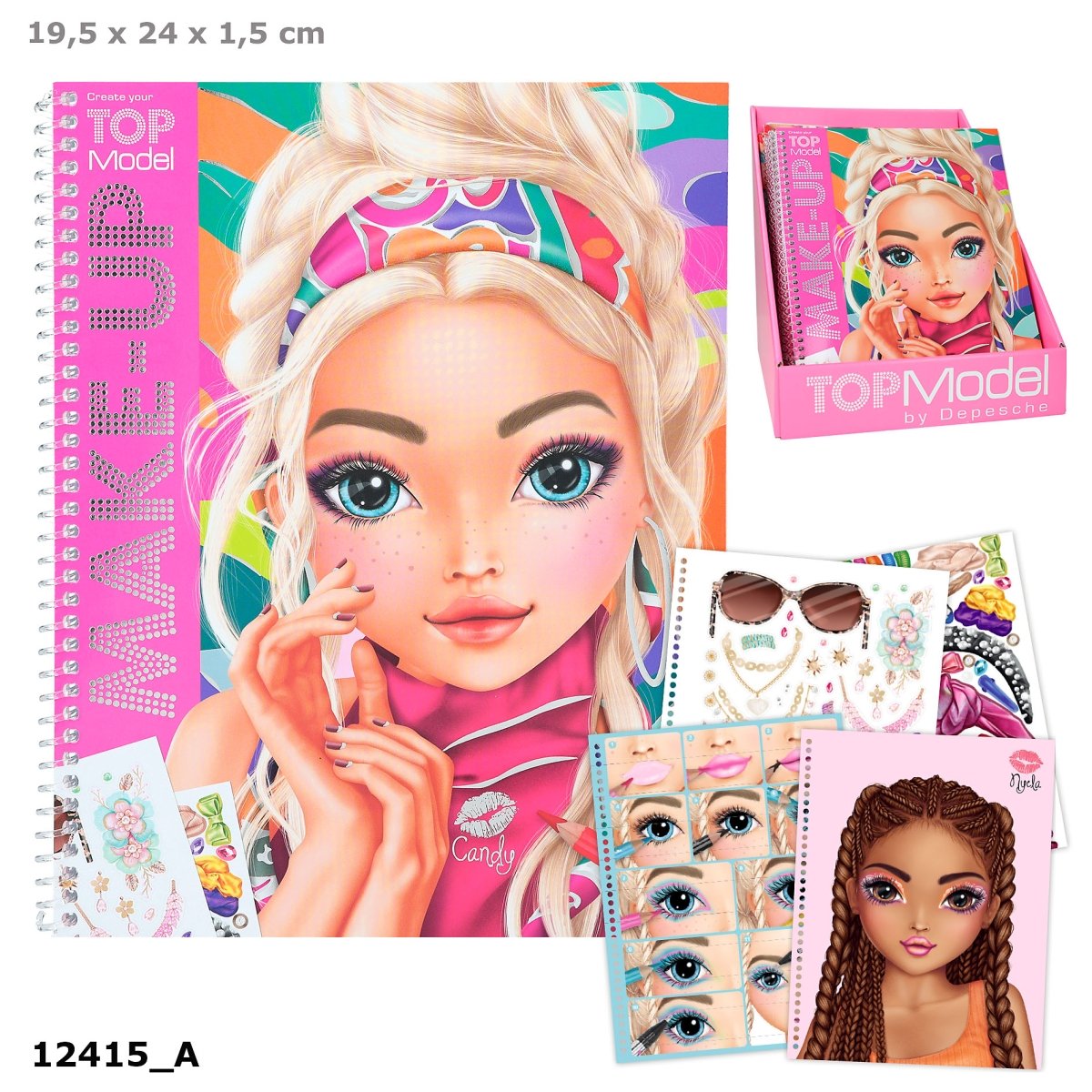TOPModel Make-up Colouring Book