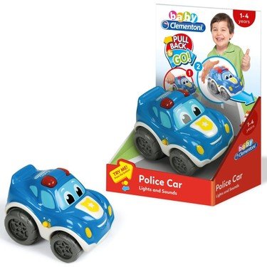 Coche Policía Retrofricción Luces y Sonidos