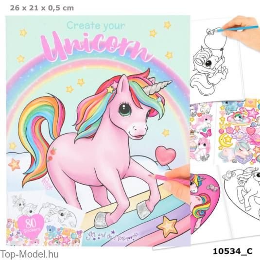 Libro de Colores UNICORN con Pegatinas