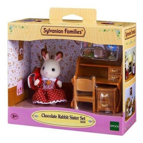 Sylvanian Families - Set Hermana Coneja Chocolate (Escritorio)