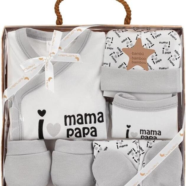 Set Primera puesta de 5 Piezas I Love Mamá Papá
