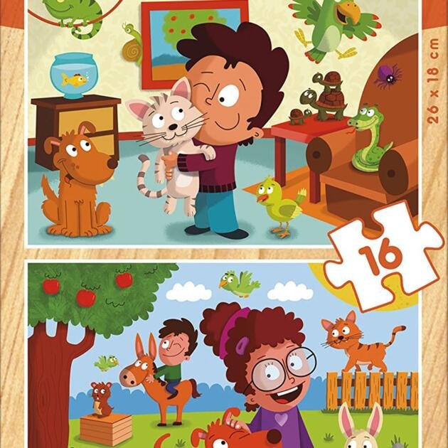 Puzzles de Madera Animales Mascotas