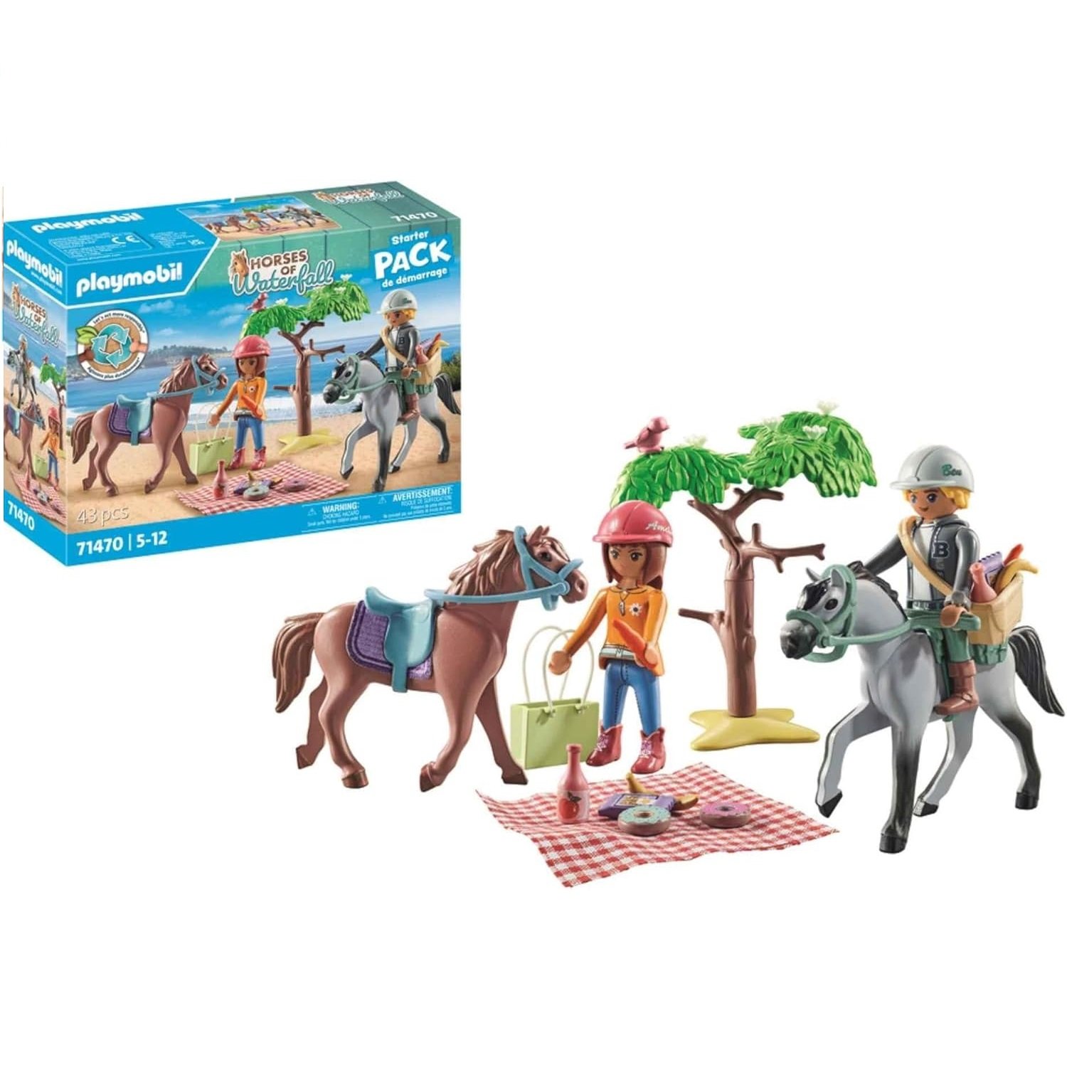 PLAYMOBIL 71470 - AMELIA Y BEN CON CABALLOS