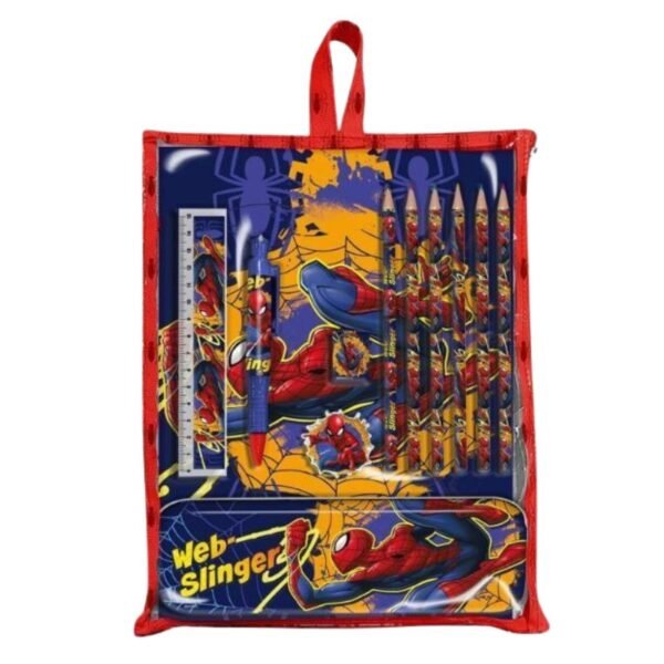 Set de papelería completo de Spiderman Web Slinger