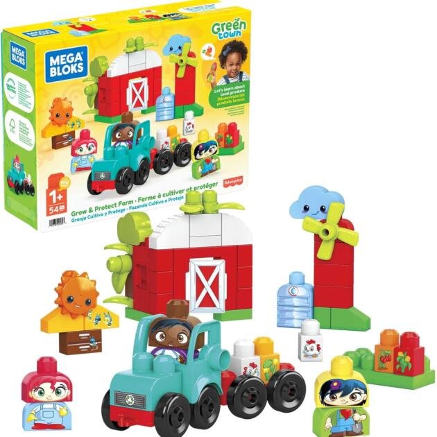 Mega Bloks Ciudad Verde Granja cultiva y Protege