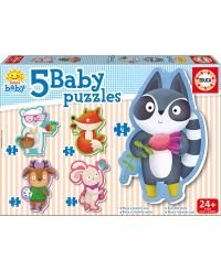 5 Baby Puzzles Animalitos