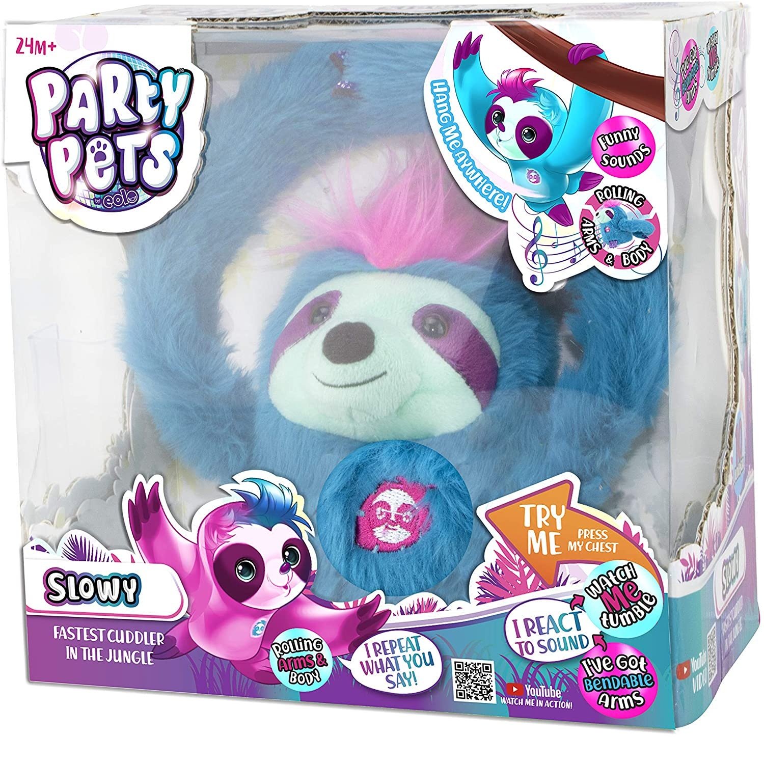 Party Pets Perezoso SLOWY Azul