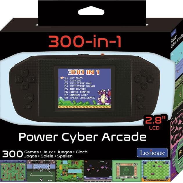 LEXIBOOK- Consola Arcade 300 Juegos