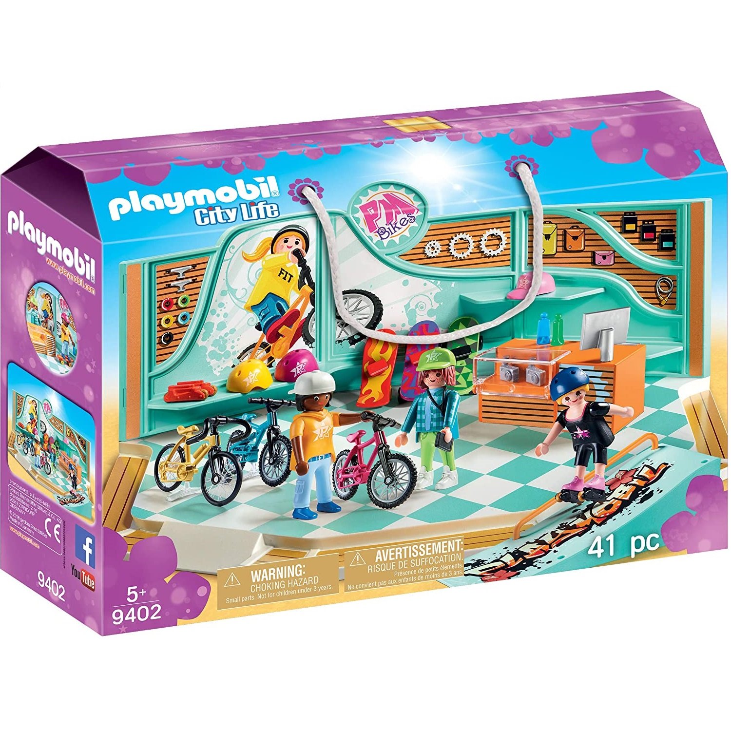 PLAYMOBIL- Tienda de Bicicletas y Skate