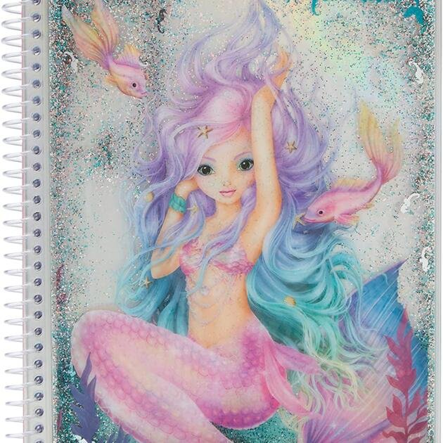 Libro para Colorear Fantasy Model Mermaid