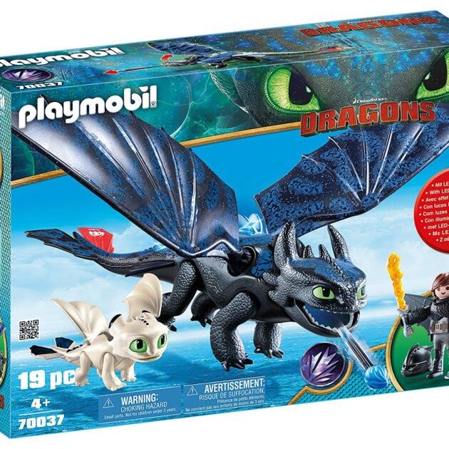 Playmobil- HIPO y Desdentao con Bebé