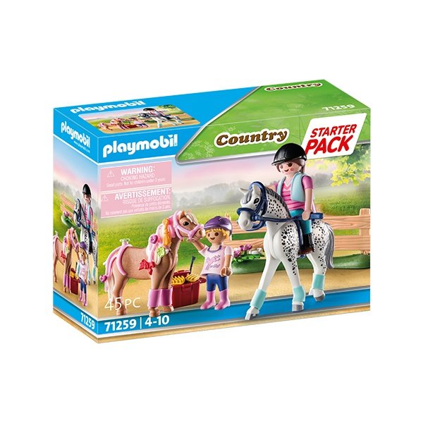 Playmobil 71259 Country Starter Pack Cuidado de Caballos