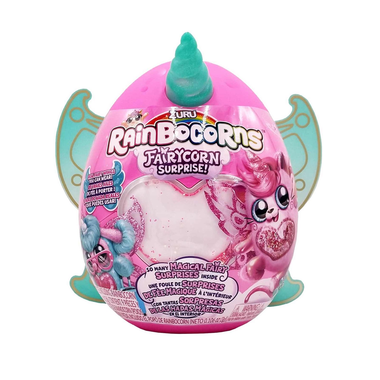Rainbocorns Fairycorn Huevo Sorpresa con Alas y Cuerno de Unicornio
