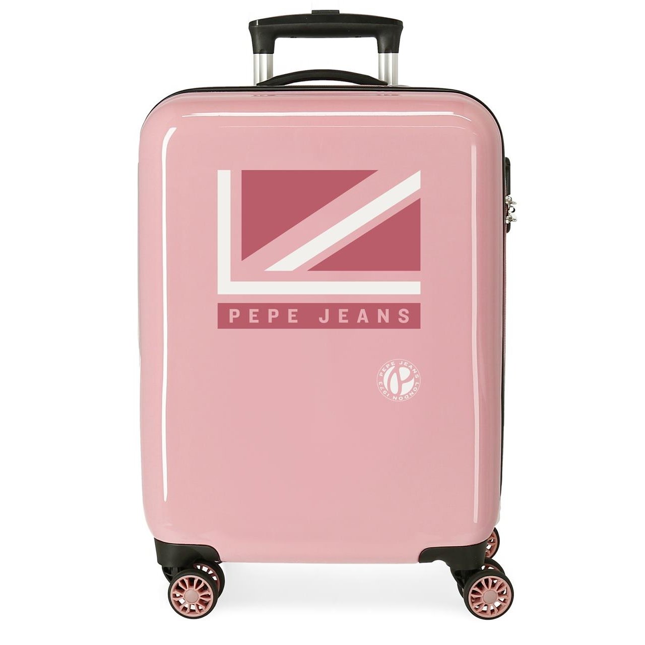 Maleta mediana Pepe Jeans Carol rígida 68cm nude