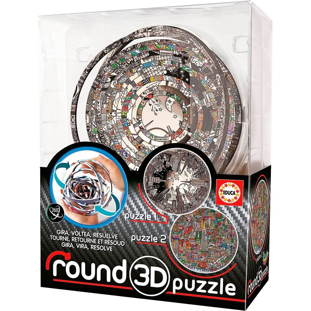 Educa Borras Puzzle Round 3D Charles Fazzino