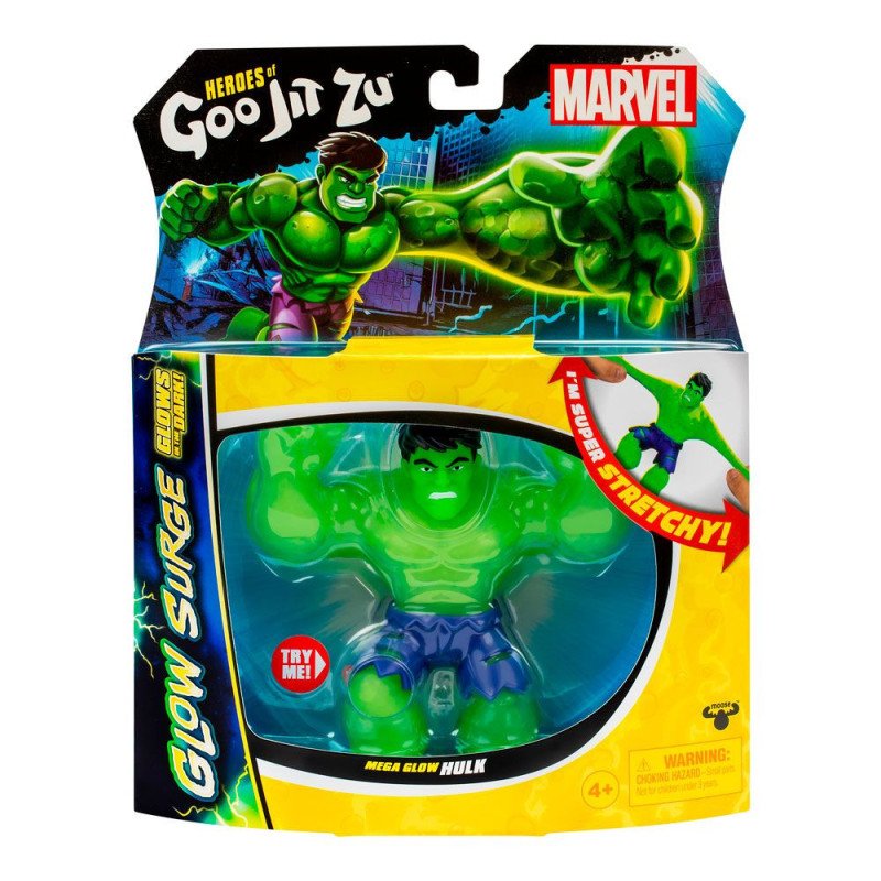 Goo Jit Zu Figura Marvel Glow Surge Hulk