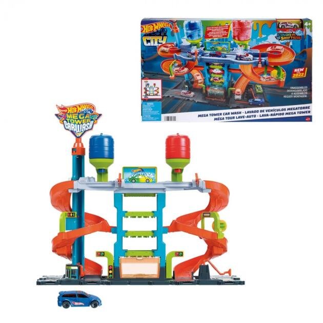 Hot Wheels City Mega torre lavado de coches
