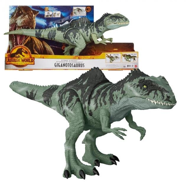 Jurassic World Dinosaurio Gigantosaurus ataca y ruge