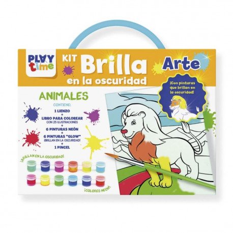 Kit Arte brilla en la oscuridad - Animales