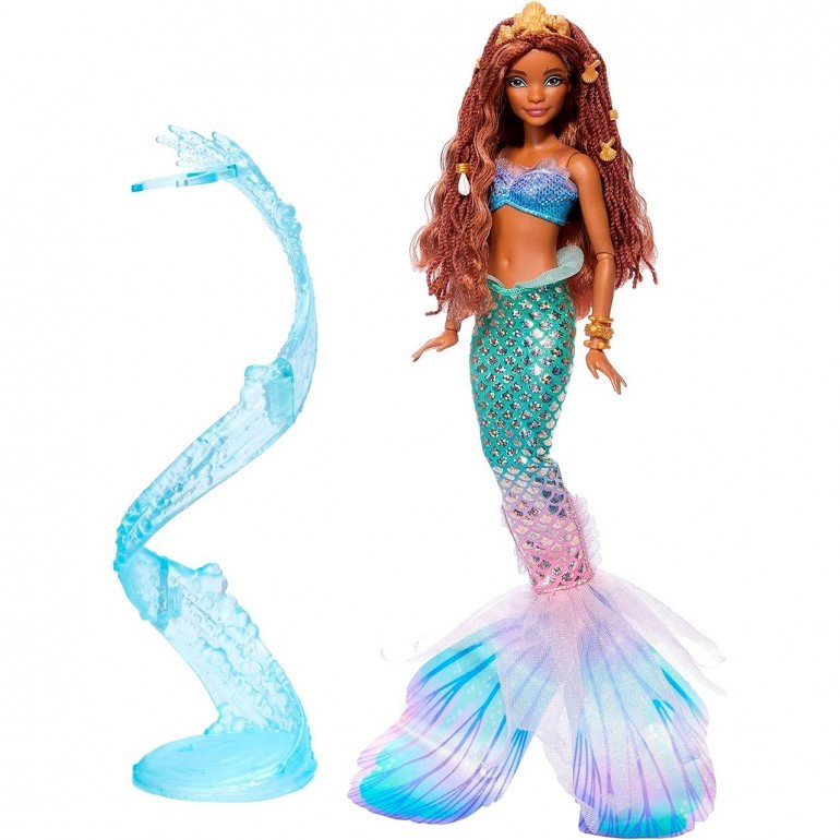 MUÑECA SIRENA ARIEL COLA IRIDISCENTE
