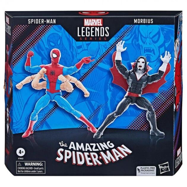 Pack 2 figuras Spiderman y Morbius