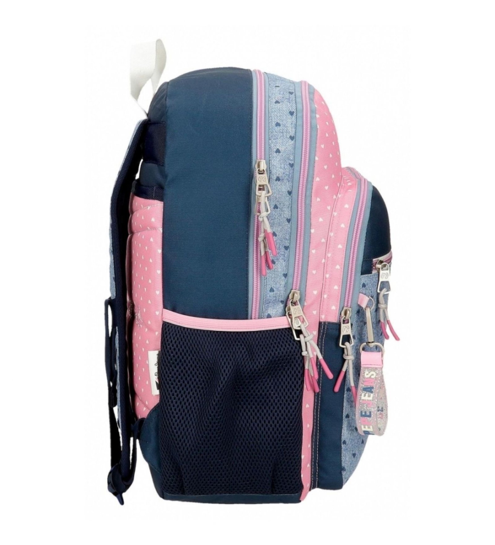 Mochila escolar Pepe Jeans Noni denim dos compartimentos 40 cm adaptable - Imagen 2