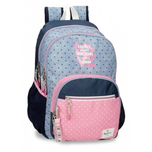 Pepe Jeans Mochila Noni Denim 2 compartimentos