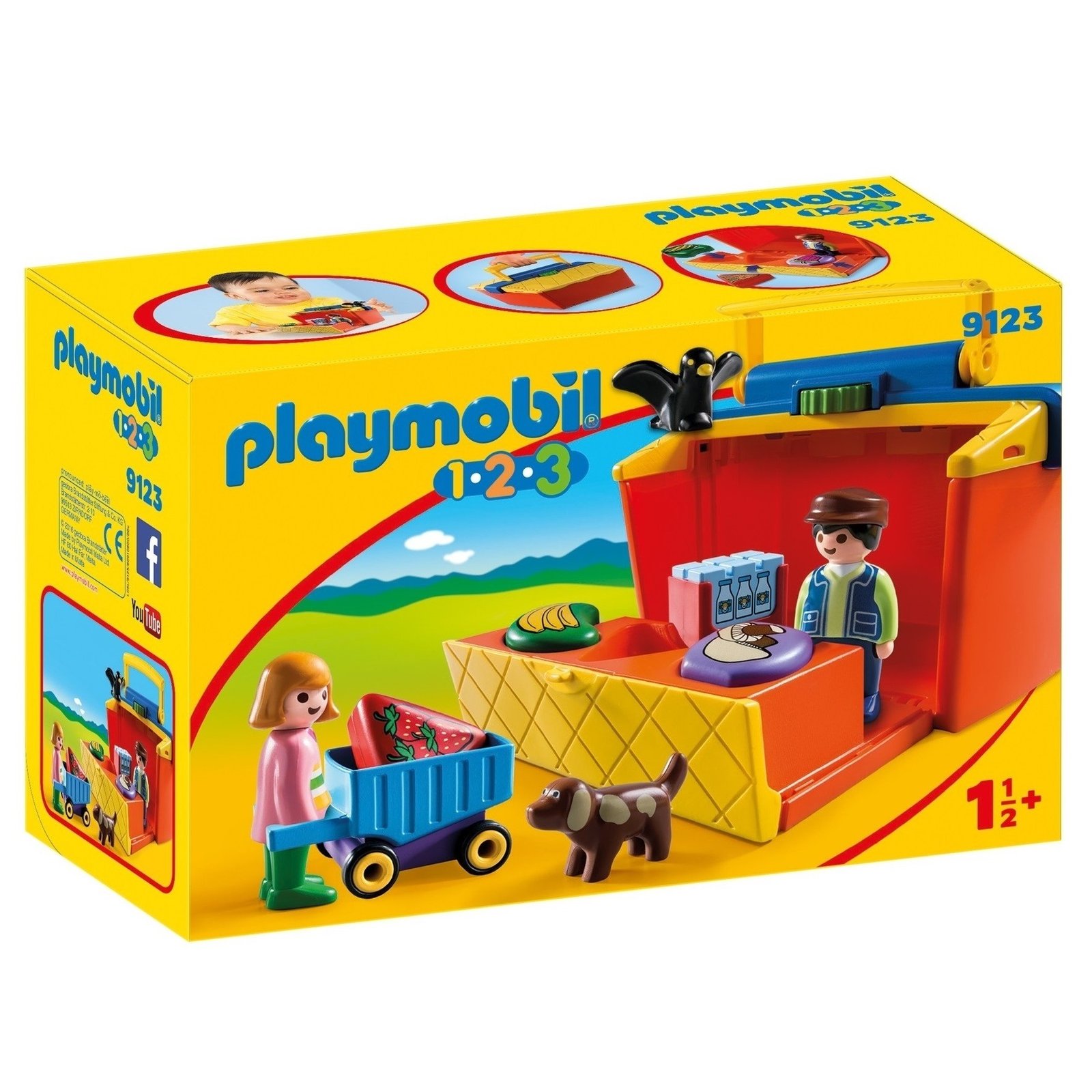 PLAYMOBIL 1.2.3- Mercado Maletín