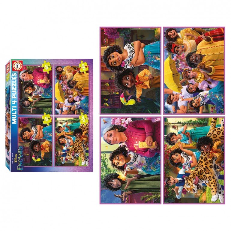 PUZZLES MULTI 4 EN 1 DISNEY ENCANTO 50-80-100-150