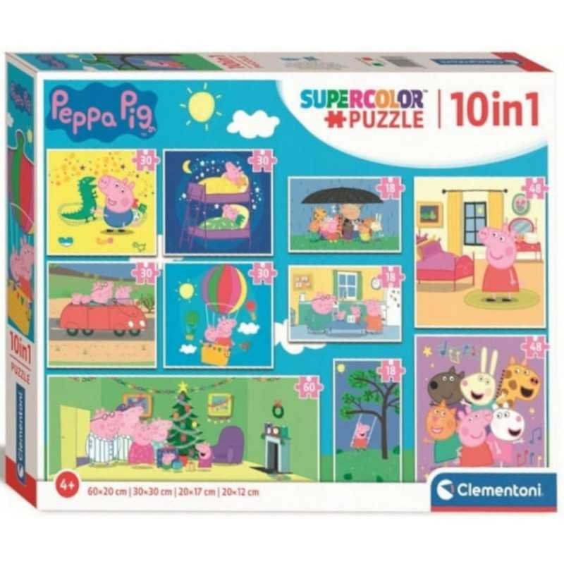 Pack de 10 Puzzles Progresivos Peppa Pig