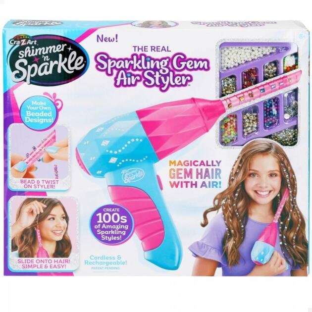 SHIMMER N SPARKLE ESTUDIO DECORA TU CABELLO DE GEMAS Y PERLAS