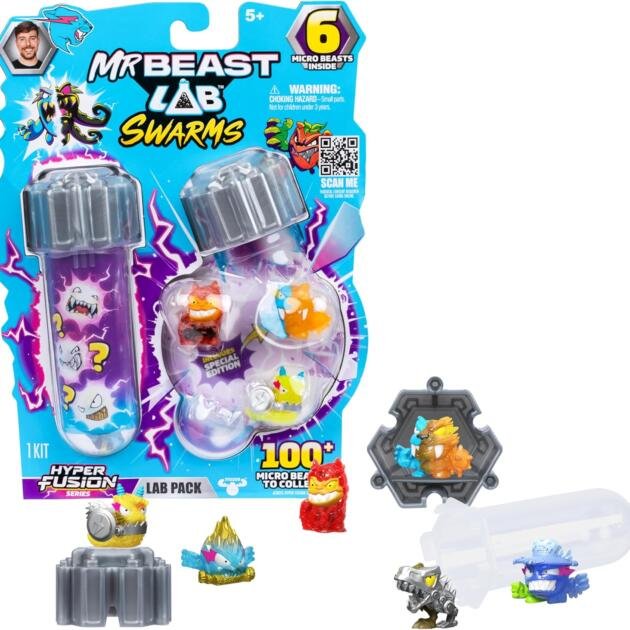 MrBeast Lab Swarms – Hyper Fusion Pack (6 Figuras)