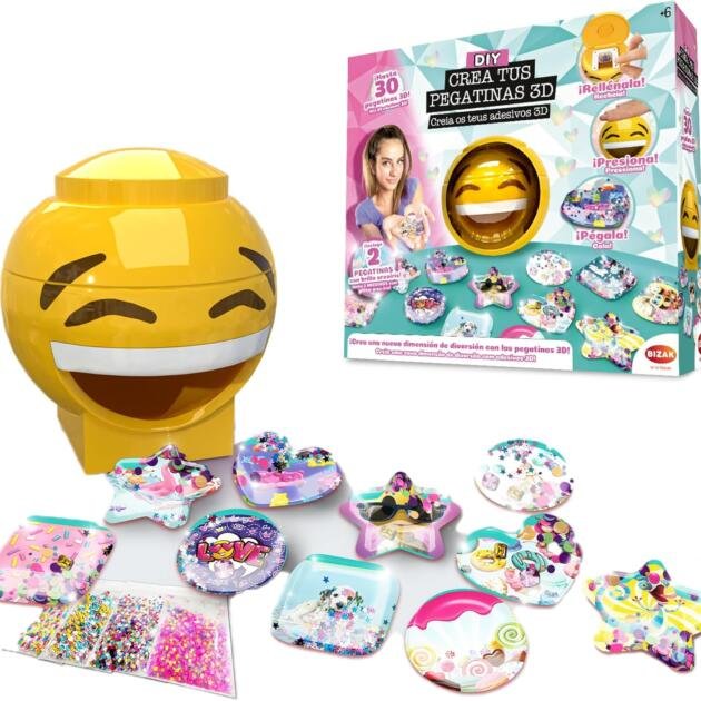 Crea tus Pegatinas 3D amarillo