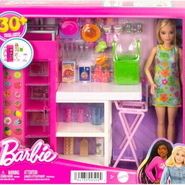 Barbie Cocina y Nevera con Accesorios