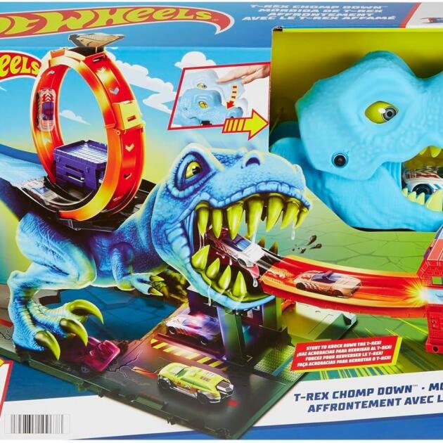 Hot Wheels City - Pista T-Rex Chomp Down