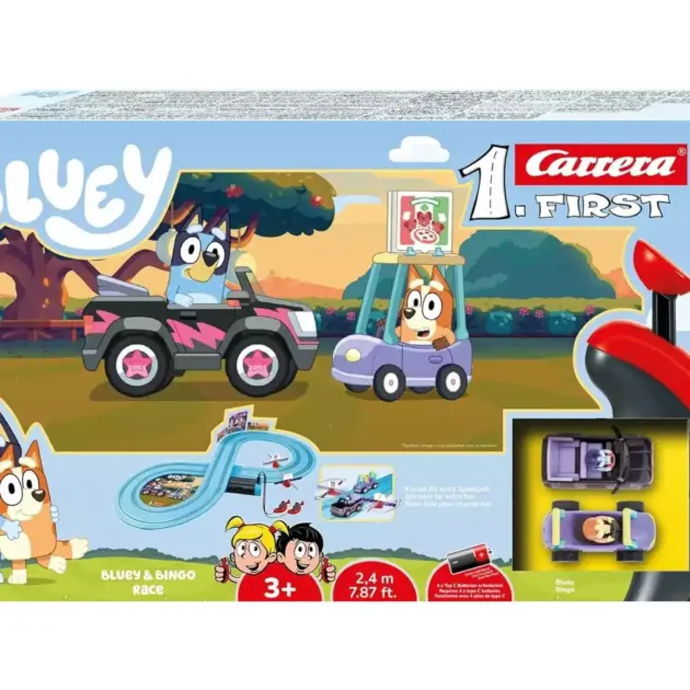 Pista de Carreras Bluey & Bingo – Carrera First