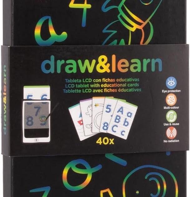 Tableta LCD con fichas educativas - APLI Kids