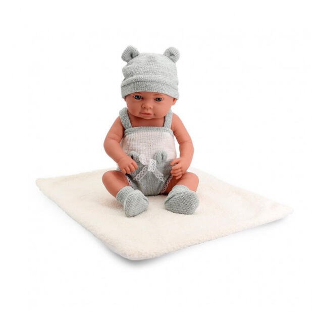 Bebé Carolina’s Dream – Conjunto de Punto Gris (40 cm)