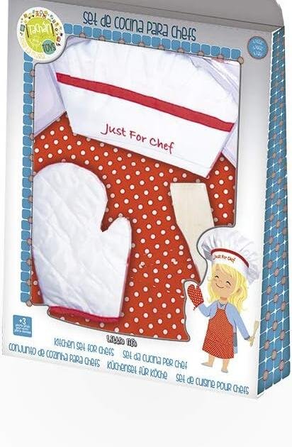 Set de Cocina para Chefs – Little Life (4 piezas) Rojo