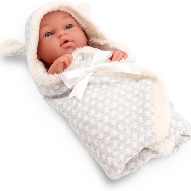 Muñeco Bebé con Manta Suave – 40 cm