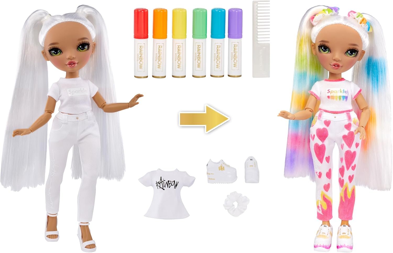 Rainbow High – Muñeca Color & Create con Rotuladores Lavables - Imagen 2