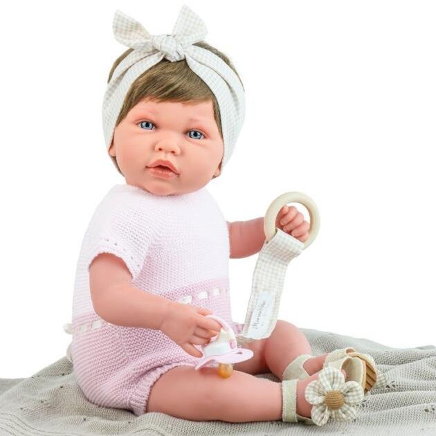 Muñeca Marina & Pau 45 cm - Reborn Ane Vichy Flower