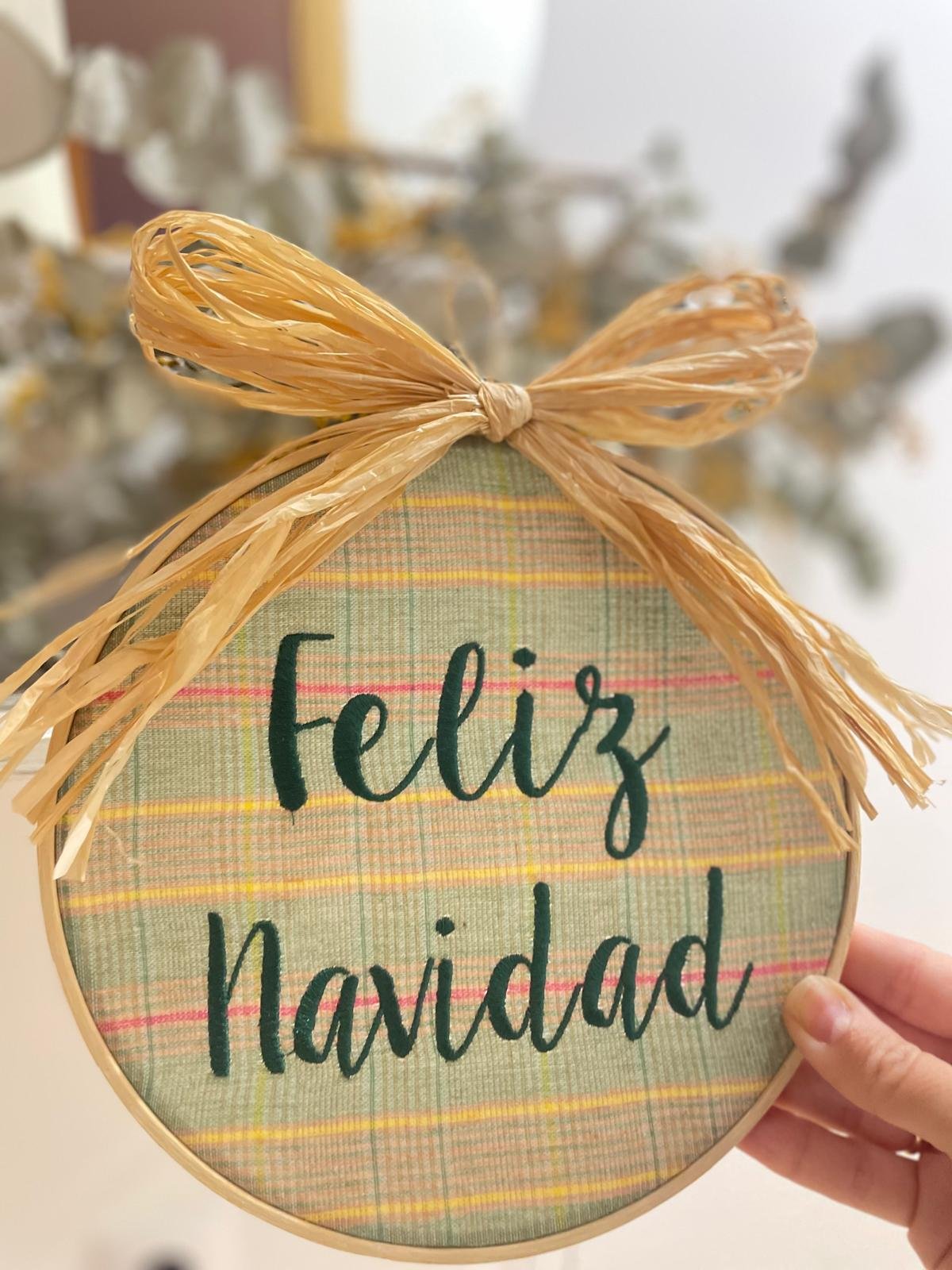 Bastidor de rafia 20,5 cm personalizado