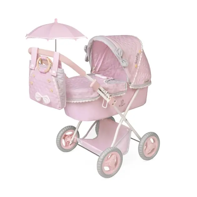 Carro de Muñecas Sophie Plegable con Sombrilla DeCuevas 85075
