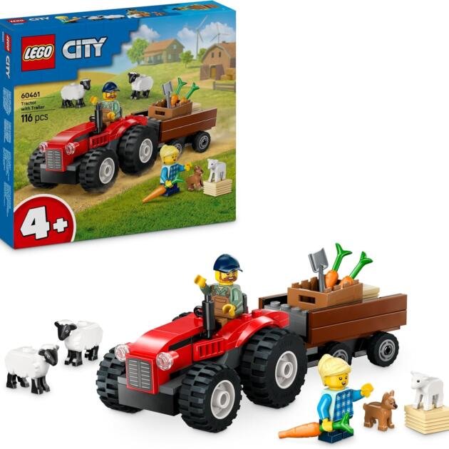 LEGO City – Tractor con Remolque y Animales 60461 (116 piezas)