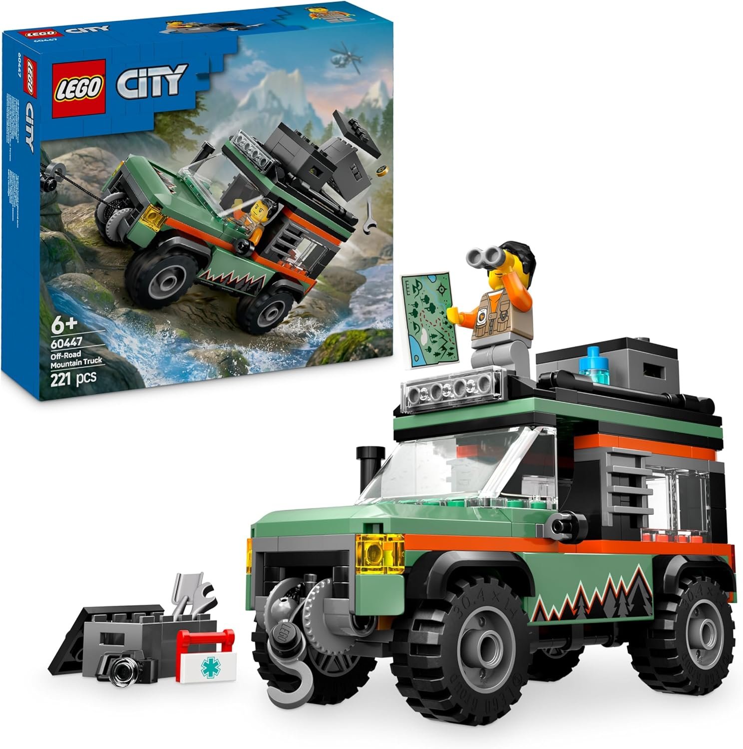 LEGO City Todoterreno 4x4 de Montaña (60447) – Aventura Off-Road sin límites