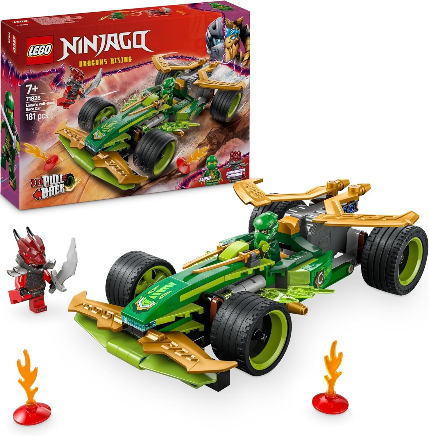 LEGO® NINJAGO® 71828: Coche de Carreras Pull-Back de Lloyd